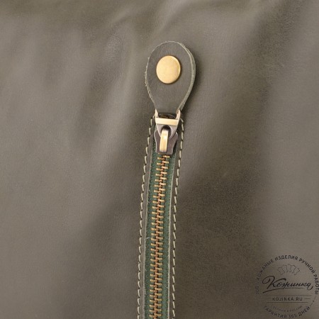  Женская кожаная сумка "Эмилия" (хаки)